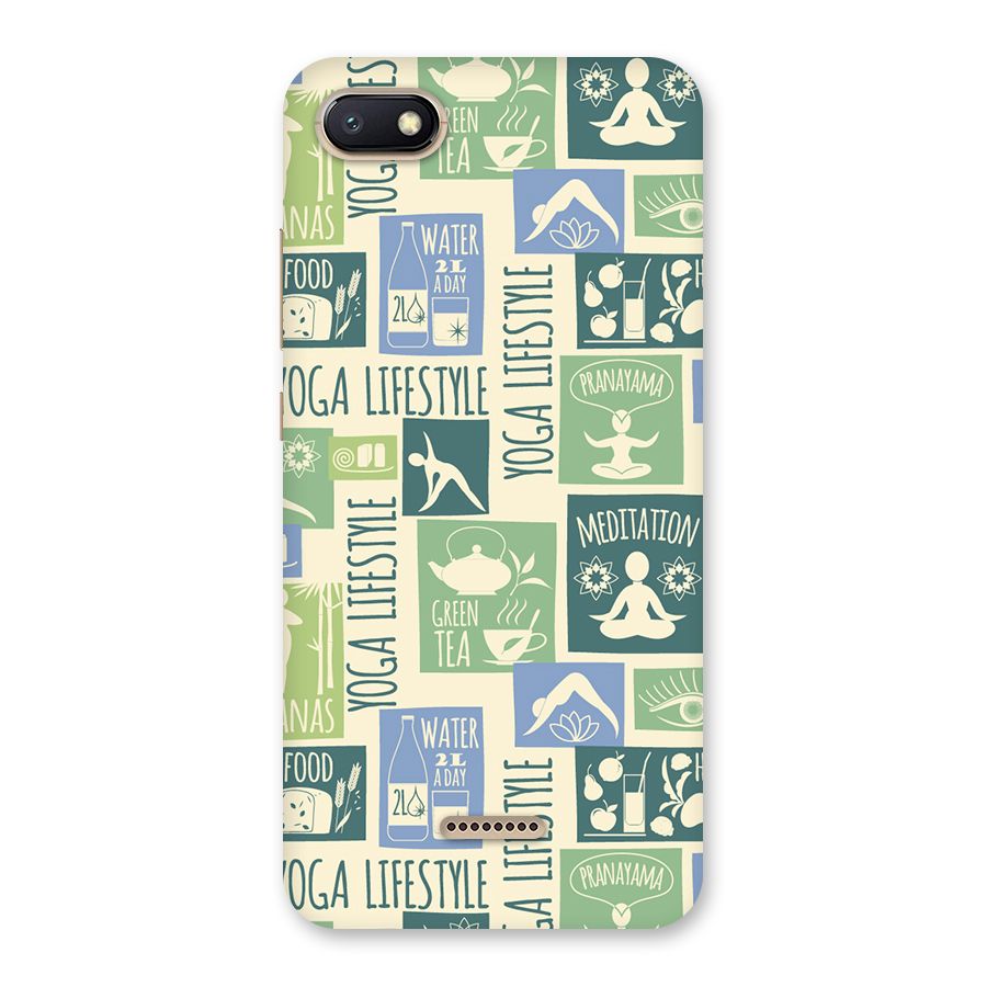 Vintage Yoga Lifestyle Back Case for Redmi 6A