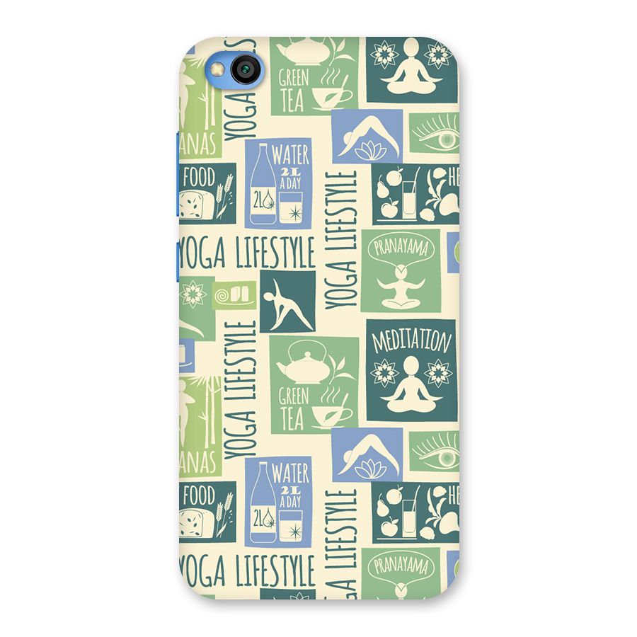 Vintage Yoga Lifestyle Back Case for Redmi Go
