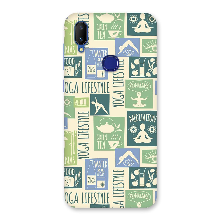 Vintage Yoga Lifestyle Back Case for Vivo V11