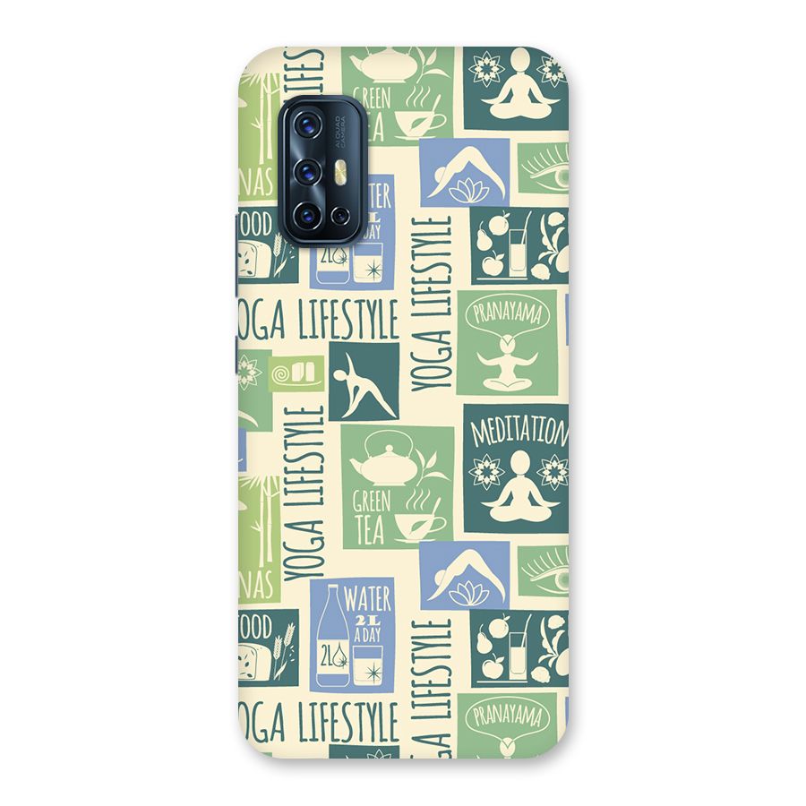 Vintage Yoga Lifestyle Back Case for Vivo V17