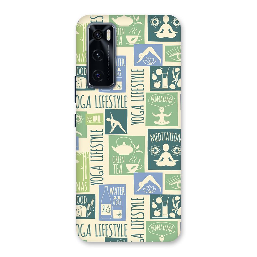 Vintage Yoga Lifestyle Back Case for Vivo V20 SE