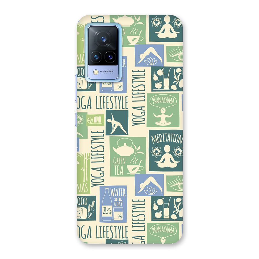 Vintage Yoga Lifestyle Back Case for Vivo V21 5G
