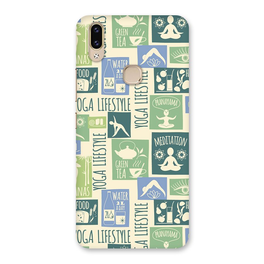 Vintage Yoga Lifestyle Back Case for Vivo V9 Youth