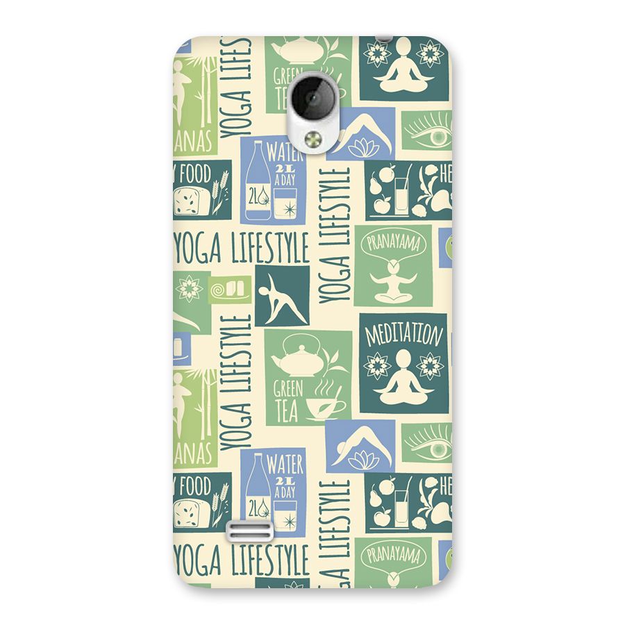 Vintage Yoga Lifestyle Back Case for Vivo Y21