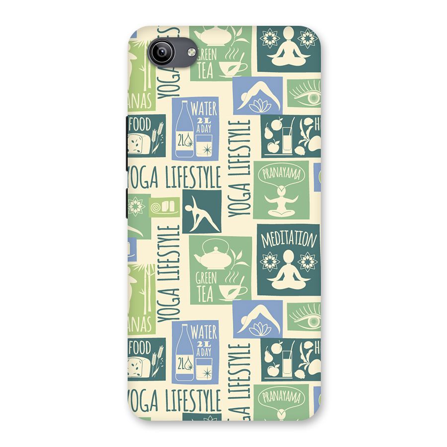 Vintage Yoga Lifestyle Back Case for Vivo Y81i