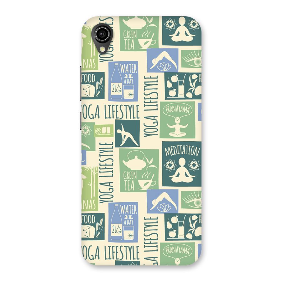 Vintage Yoga Lifestyle Back Case for Vivo Y90