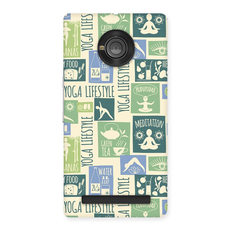 Vintage Yoga Lifestyle Back Case for Yu Yunique