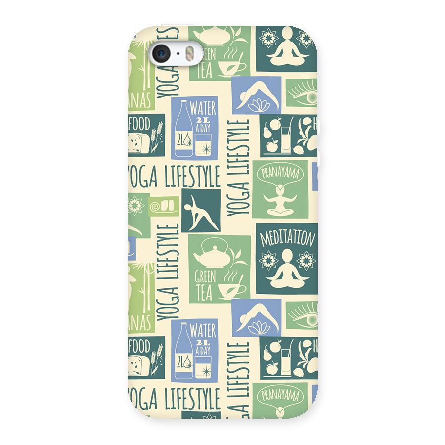 Vintage Yoga Lifestyle Back Case for iPhone SE