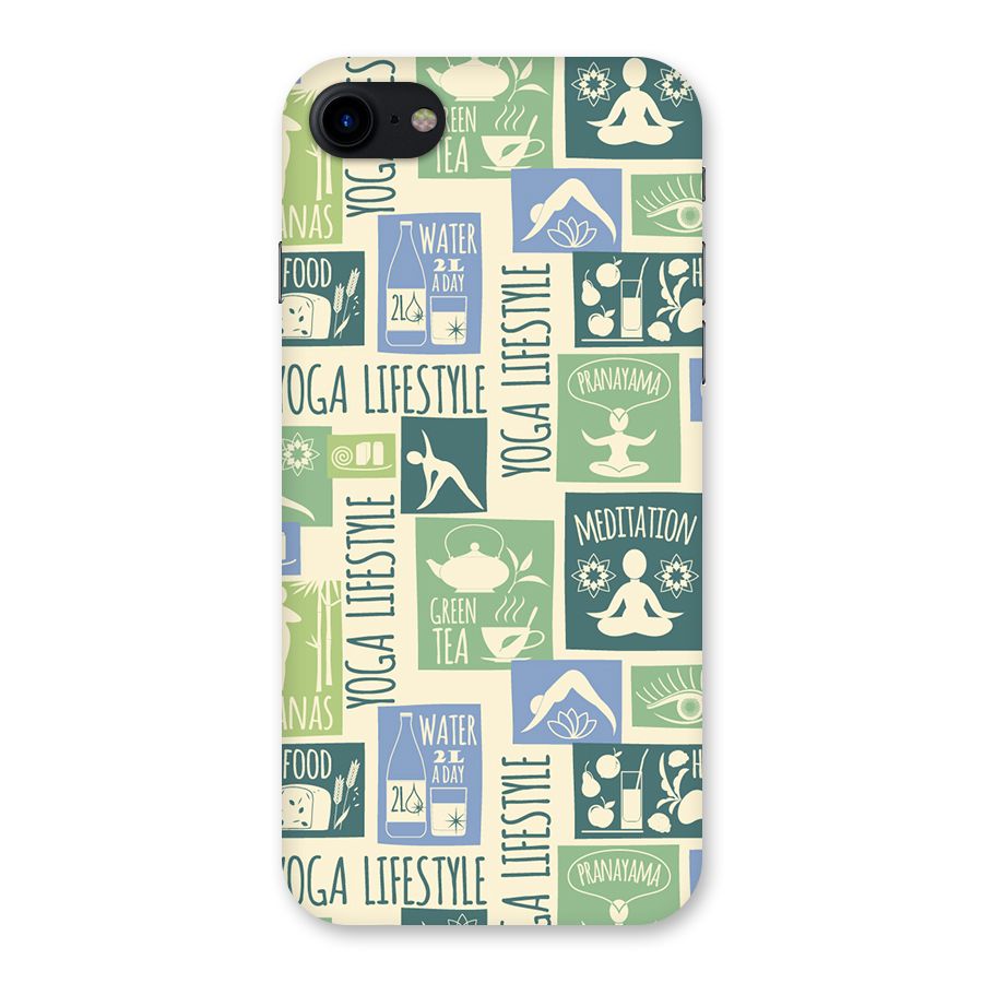 Vintage Yoga Lifestyle Back Case for iPhone SE 2020
