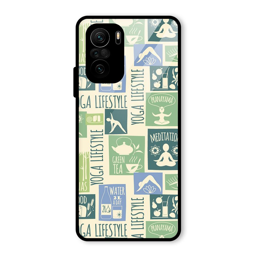 Vintage Yoga Lifestyle Glass Back Case for Mi 11x
