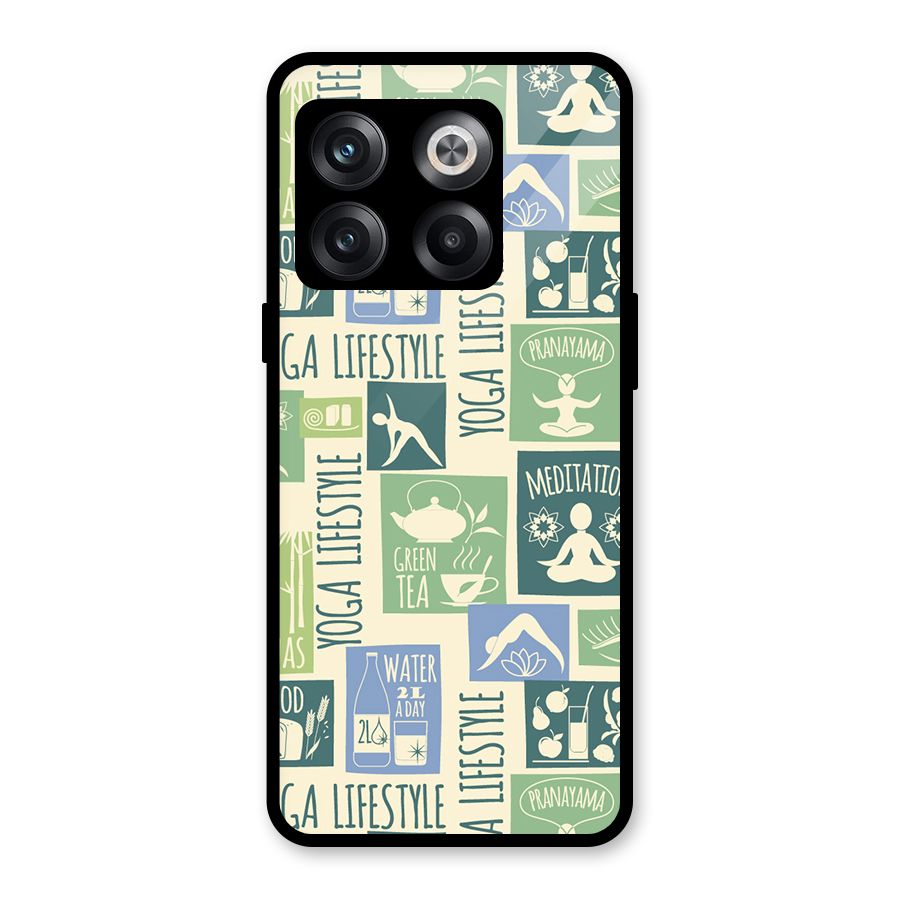 Vintage Yoga Lifestyle Glass Back Case for OnePlus 10T
