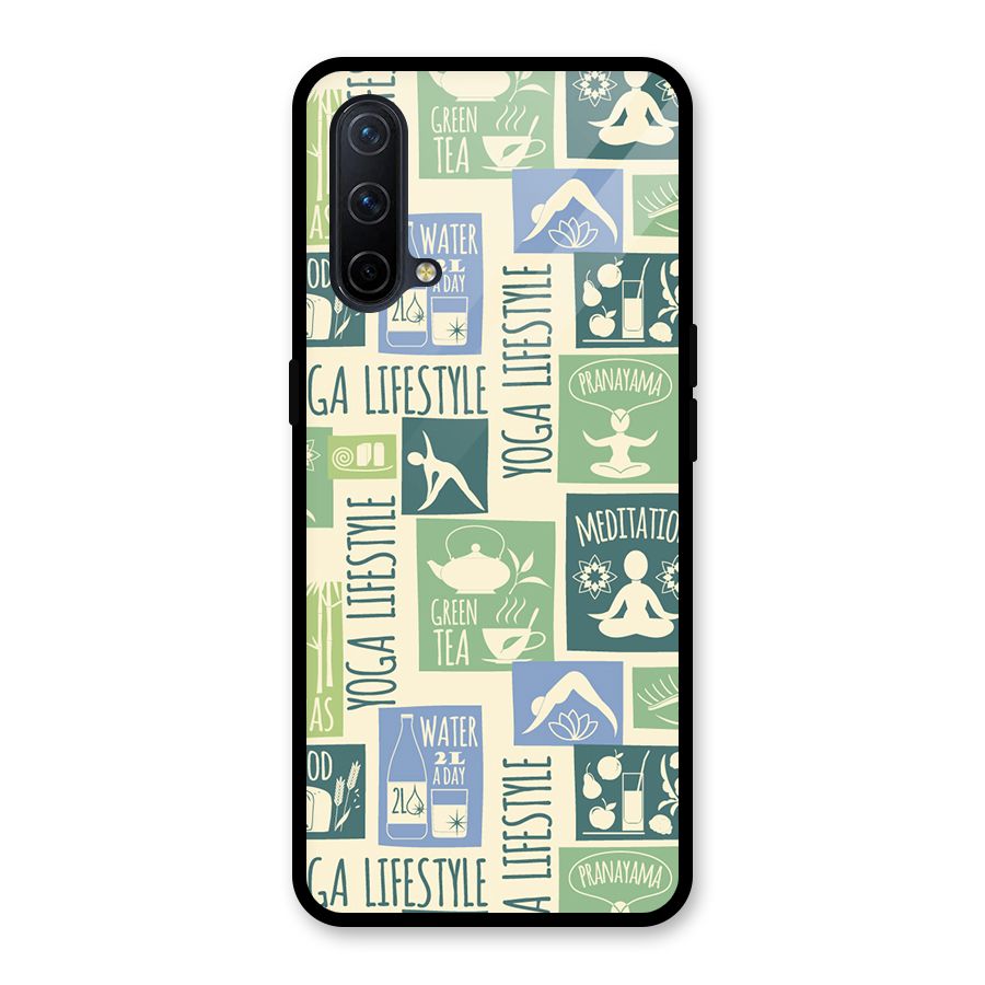 Vintage Yoga Lifestyle Glass Back Case for OnePlus Nord CE 5G