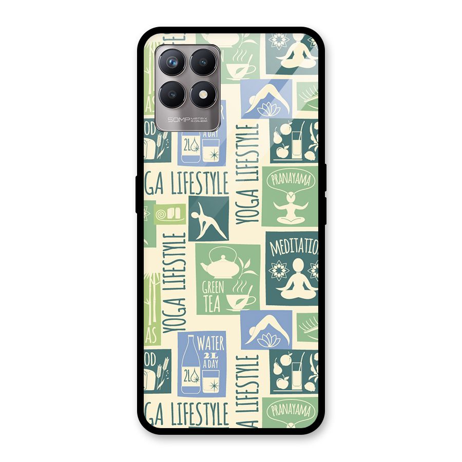 Vintage Yoga Lifestyle Glass Back Case for Realme Narzo 50
