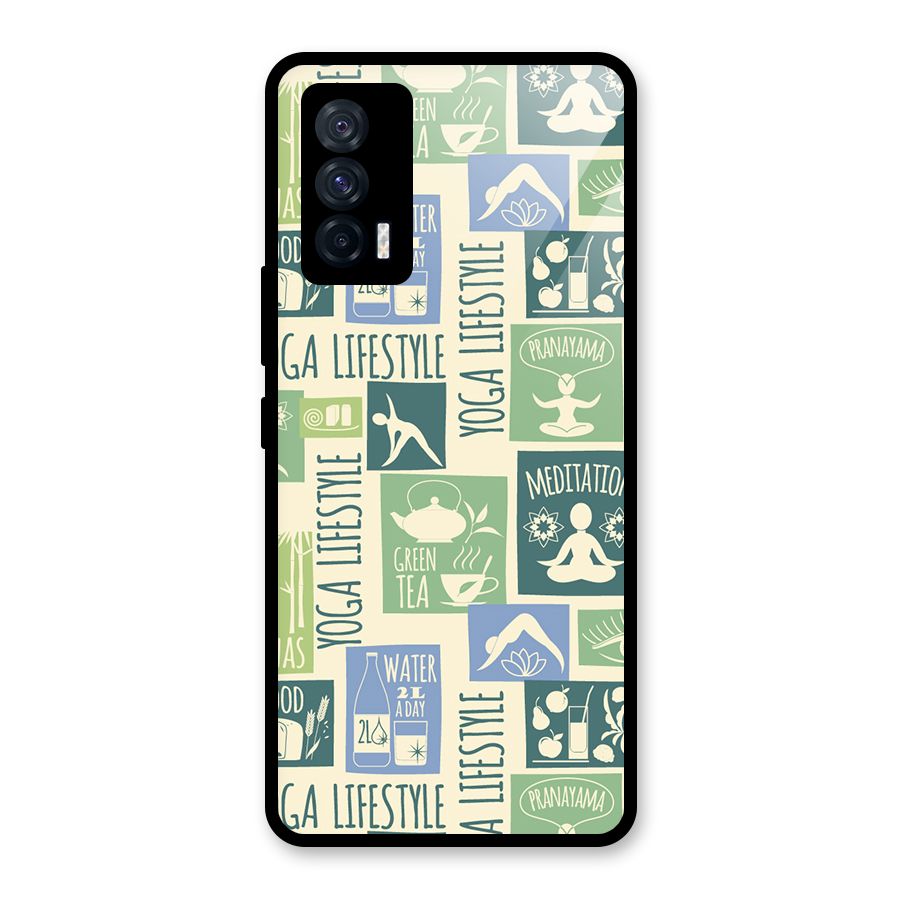 Vintage Yoga Lifestyle Glass Back Case for Vivo iQOO 7 5G