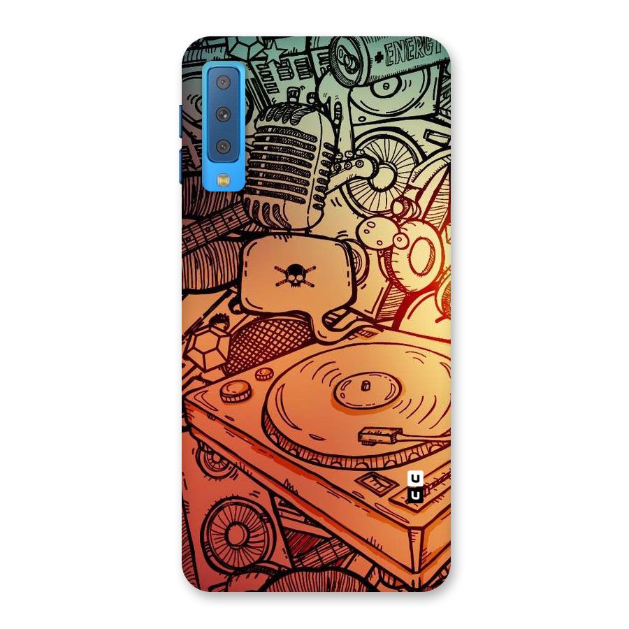 Vinyl Design Back Case for Galaxy A7 (2018)