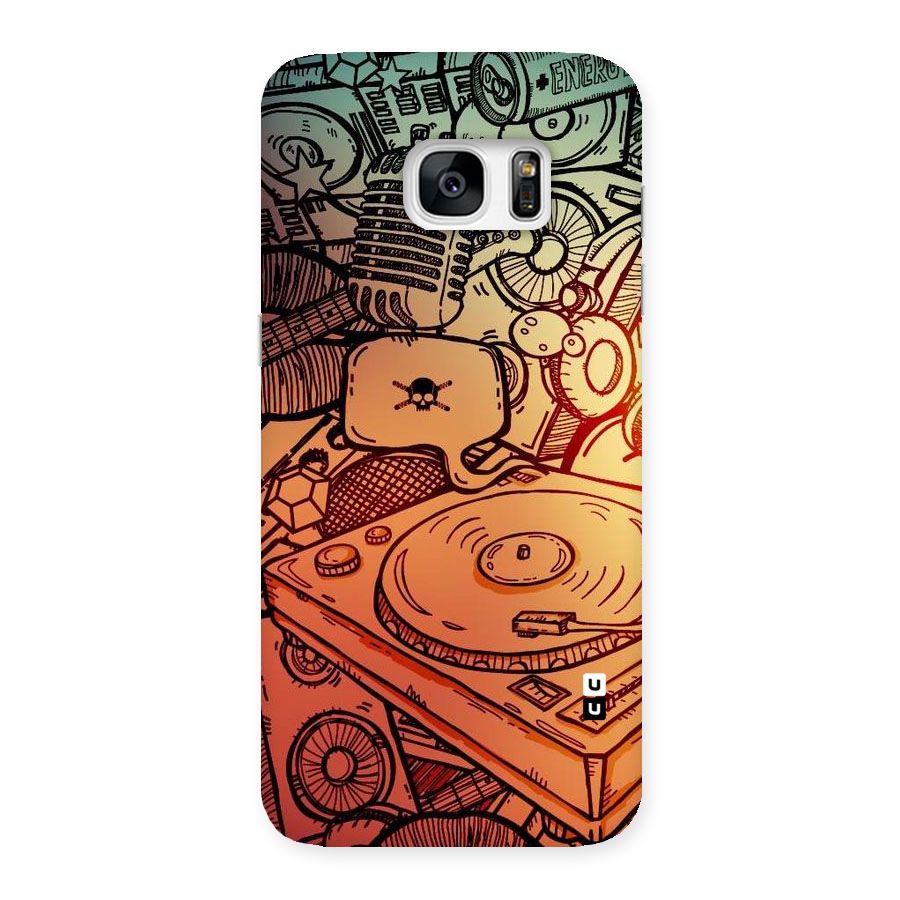 Vinyl Design Back Case for Galaxy S7 Edge