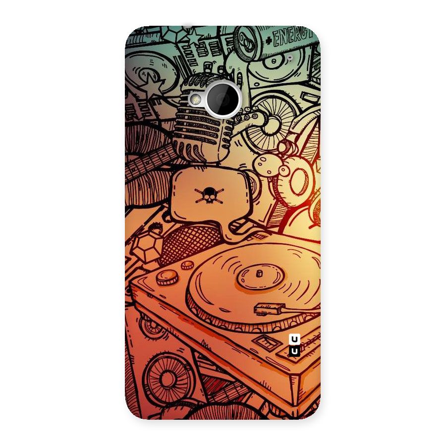 Vinyl Design Back Case for HTC One M7