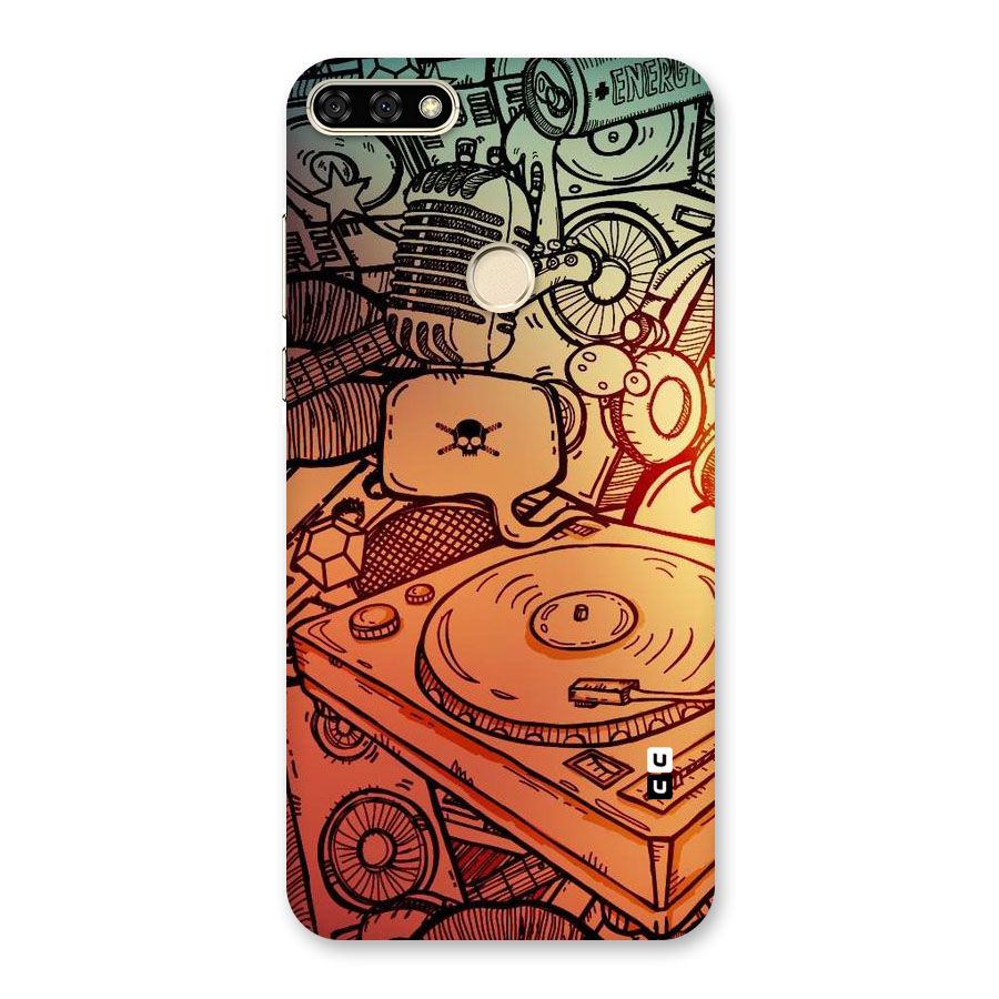 Vinyl Design Back Case for Honor 7A