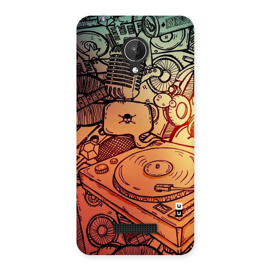 Vinyl Design Back Case for Micromax Canvas Spark Q380