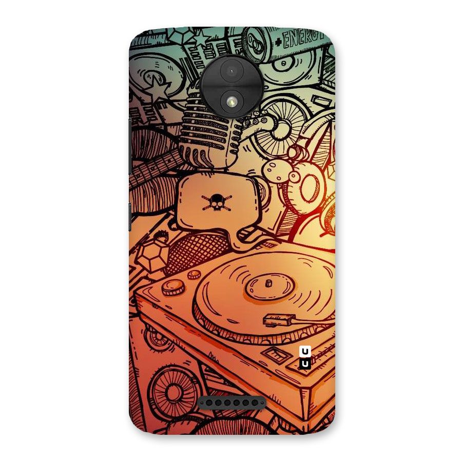 Vinyl Design Back Case for Moto C