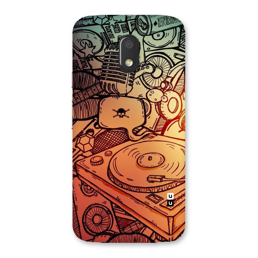 Vinyl Design Back Case for Moto E3 Power