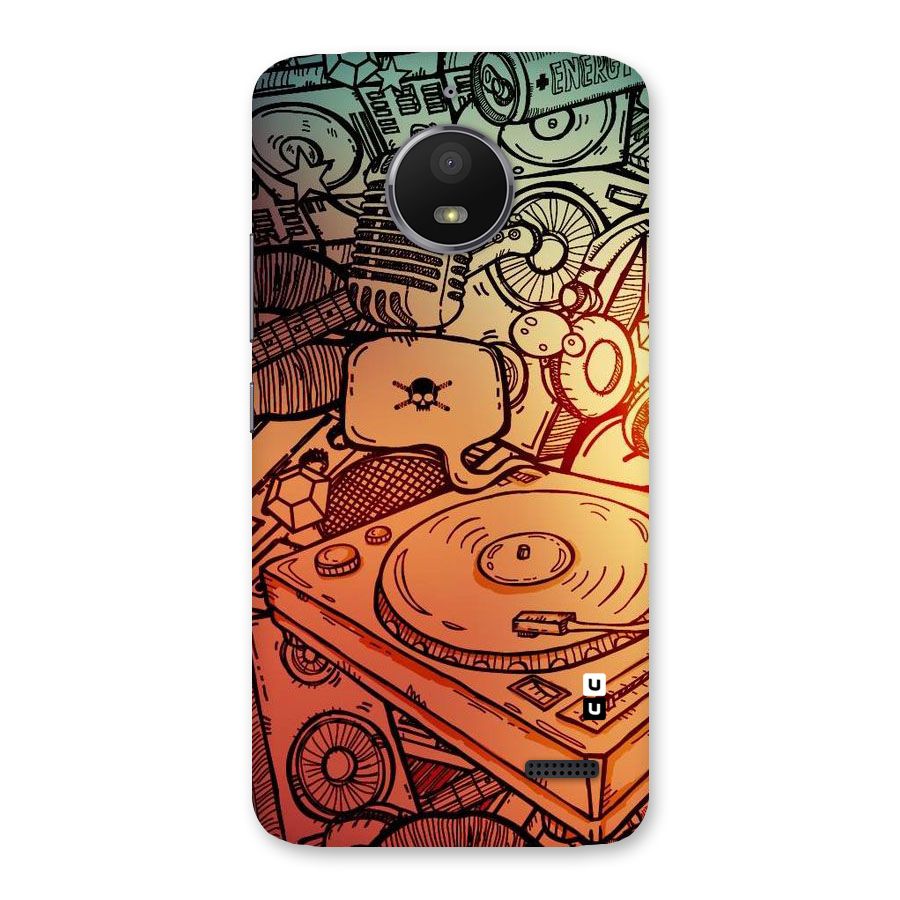 Vinyl Design Back Case for Moto E4