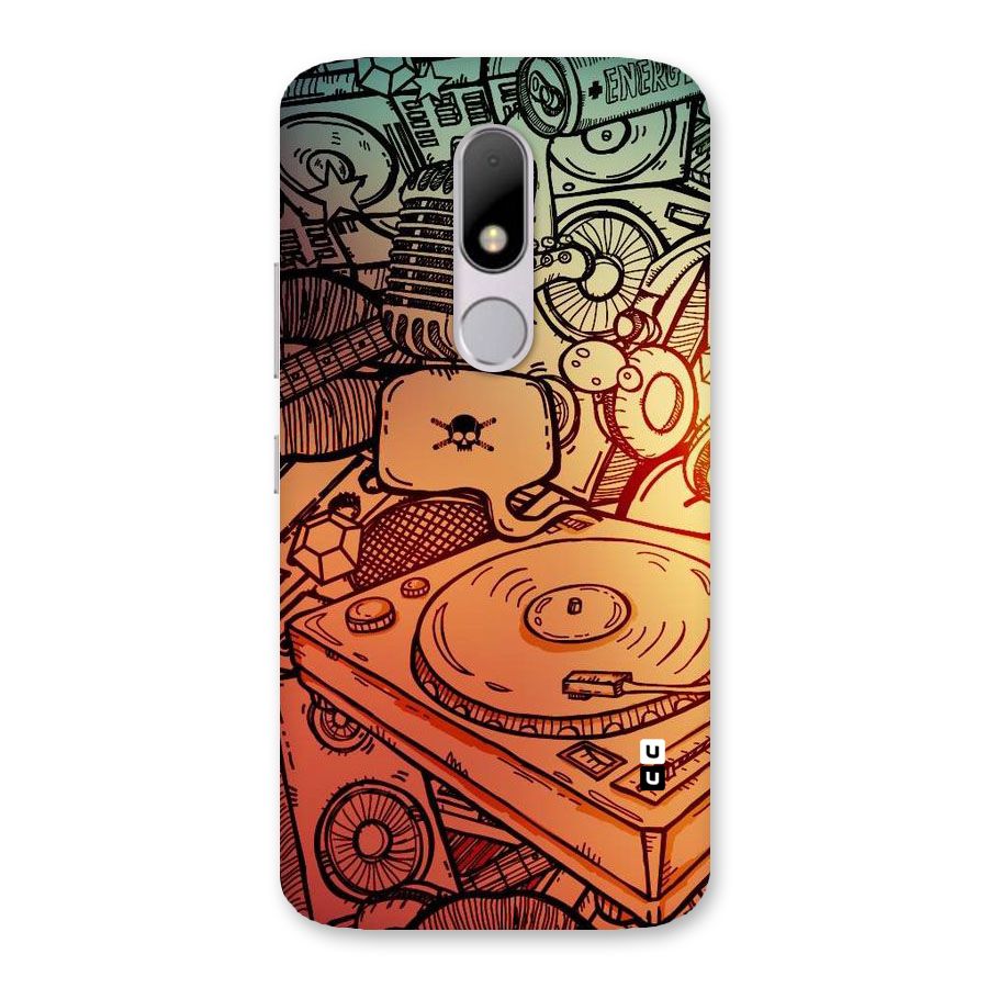 Vinyl Design Back Case for Moto M