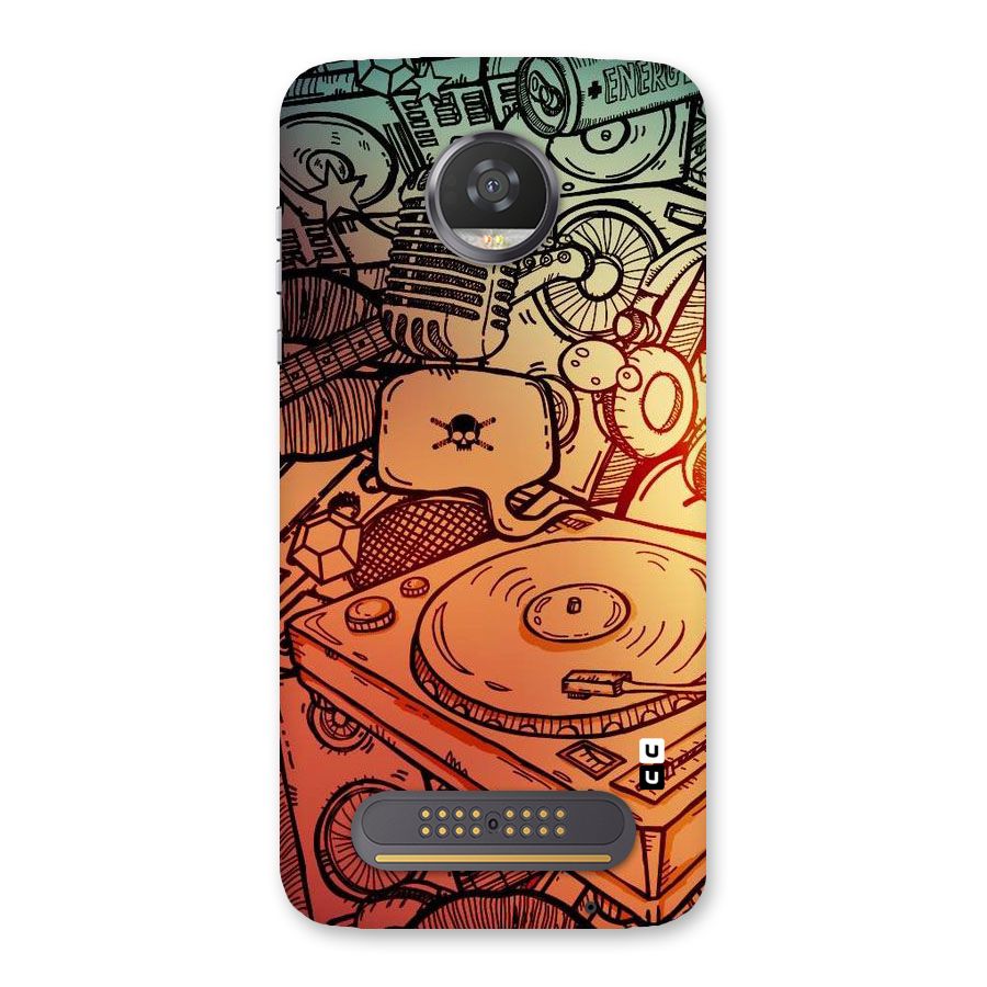 Vinyl Design Back Case for Moto Z2 Play