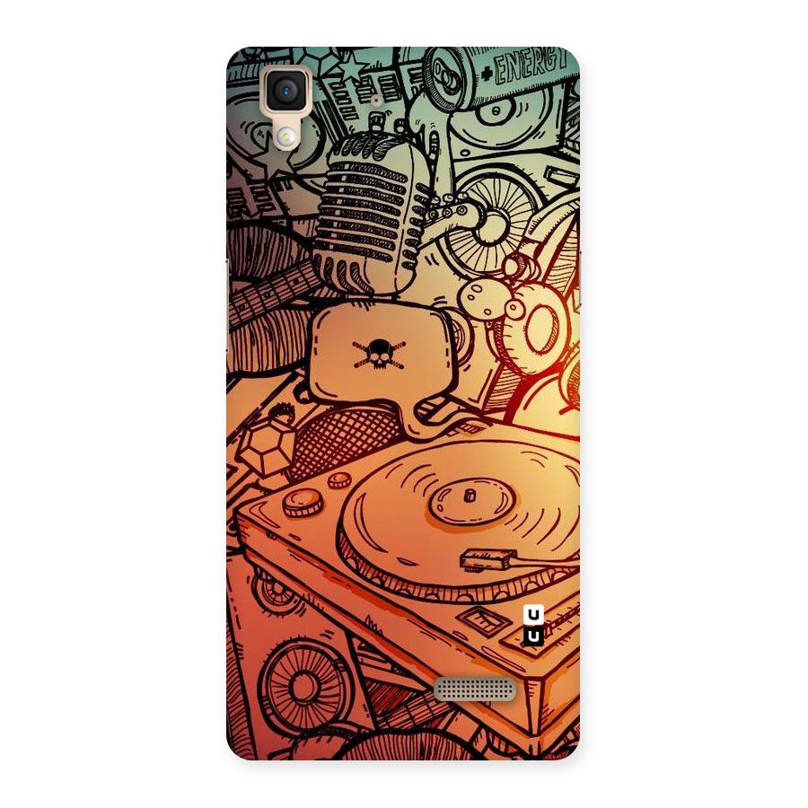 Vinyl Design Back Case for Oppo R7