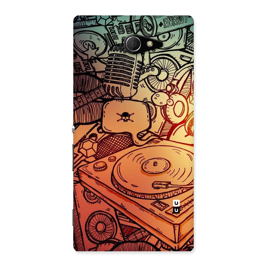 Vinyl Design Back Case for Sony Xperia M2