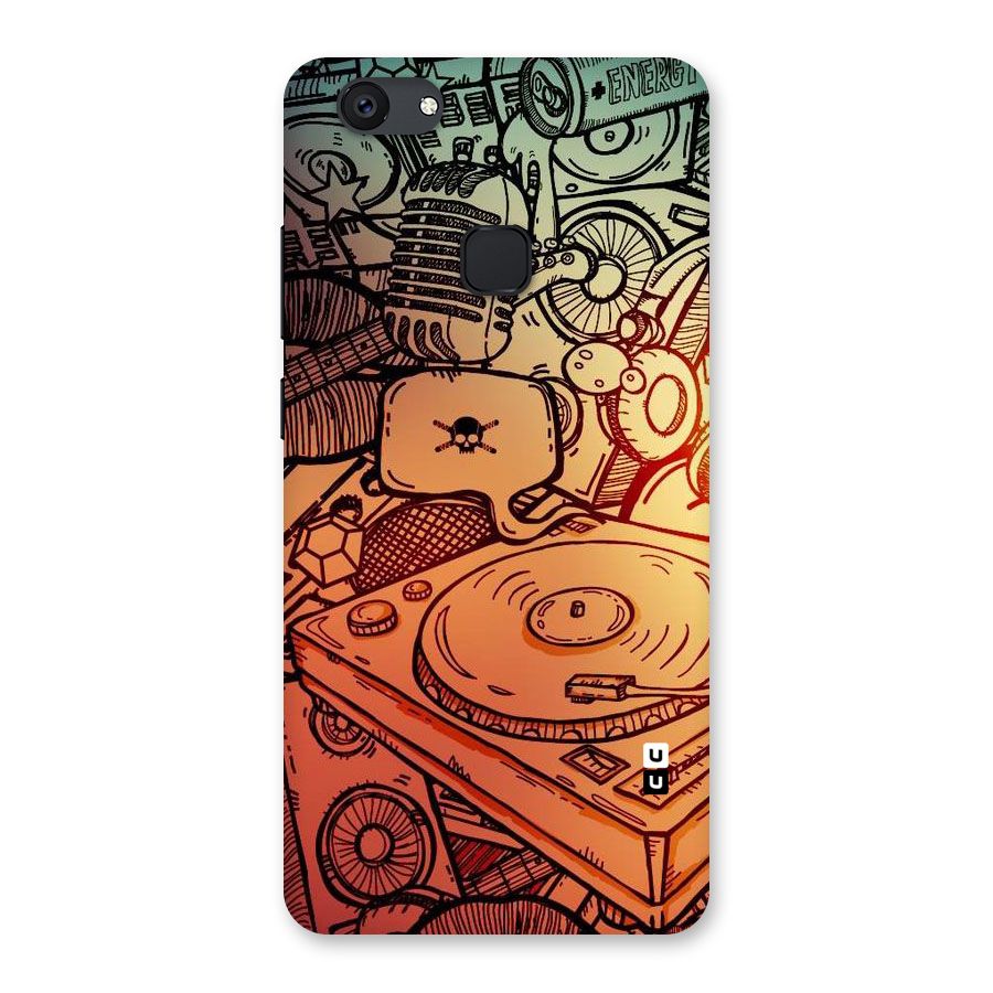 Vinyl Design Back Case for Vivo V7 Plus