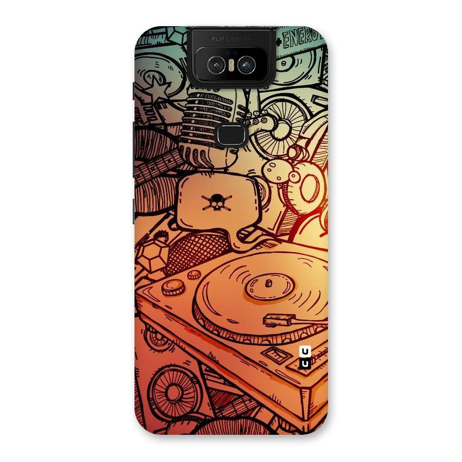 Vinyl Design Back Case for Zenfone 6z