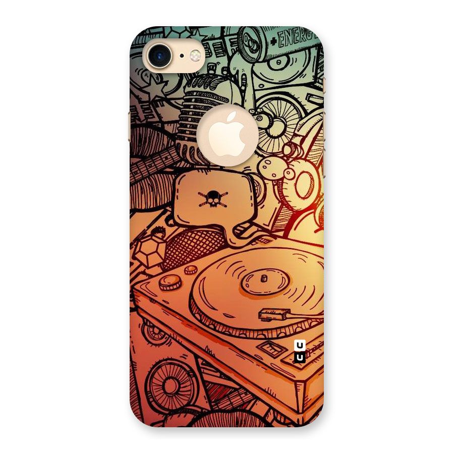 Vinyl Design Back Case for iPhone 7 Logo Cut