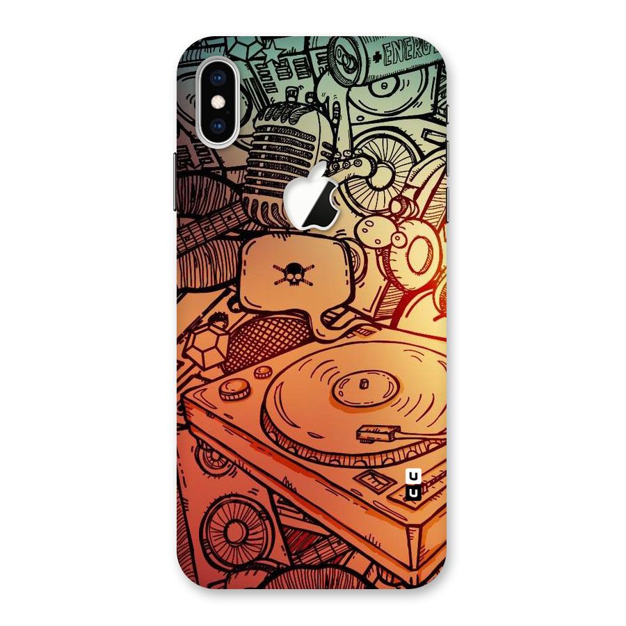 Vinyl Design Back Case for iPhone XS Max Apple Cut