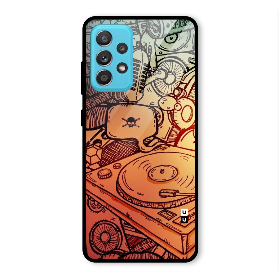Vinyl Design Glass Back Case for Galaxy A52
