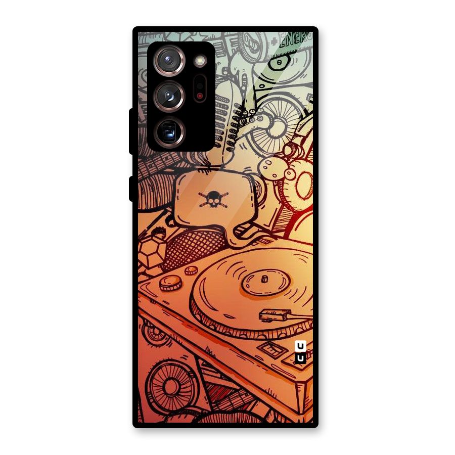 Vinyl Design Glass Back Case for Galaxy Note 20 Ultra 5G
