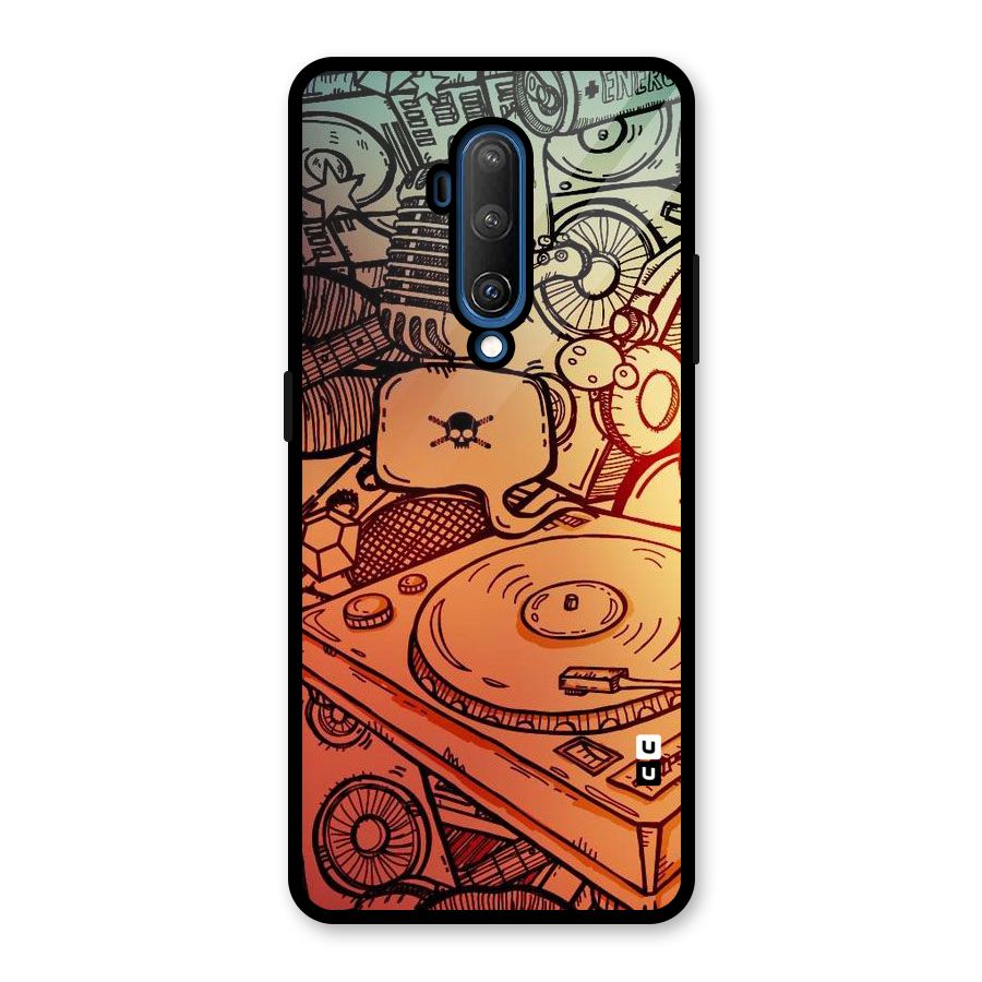 Vinyl Design Glass Back Case for OnePlus 7T Pro