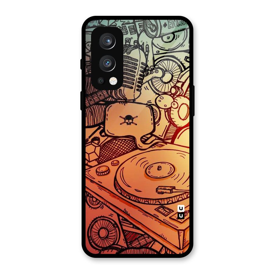 Vinyl Design Glass Back Case for OnePlus Nord 2 5G