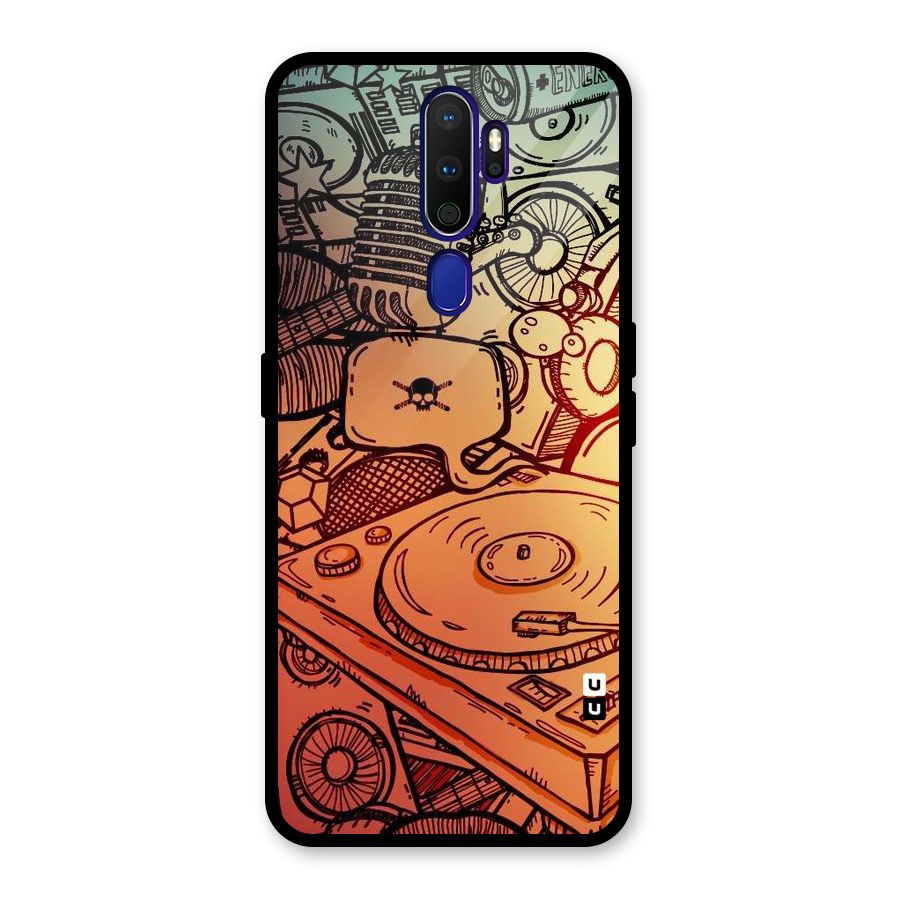 Vinyl Design Glass Back Case for Oppo A9 (2020)