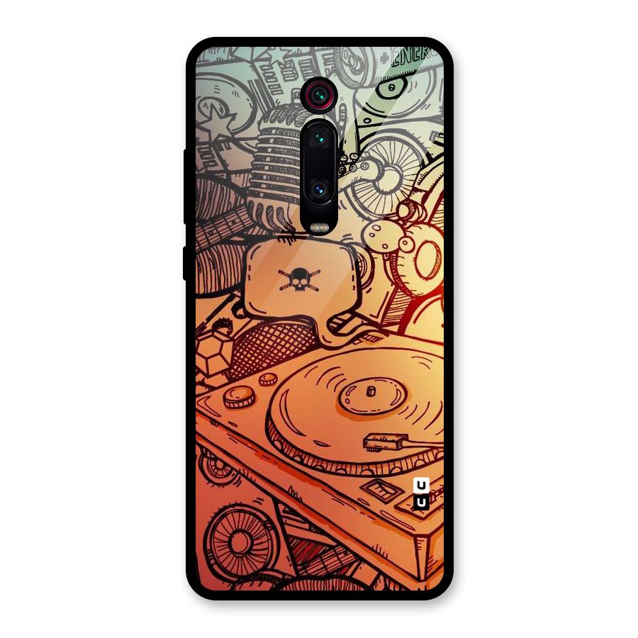 Vinyl Design Glass Back Case for Redmi K20