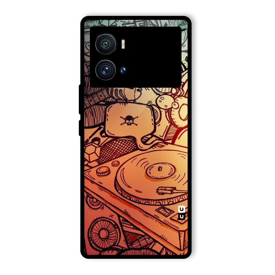 Vinyl Design Glass Back Case for Vivo iQOO 9 Pro