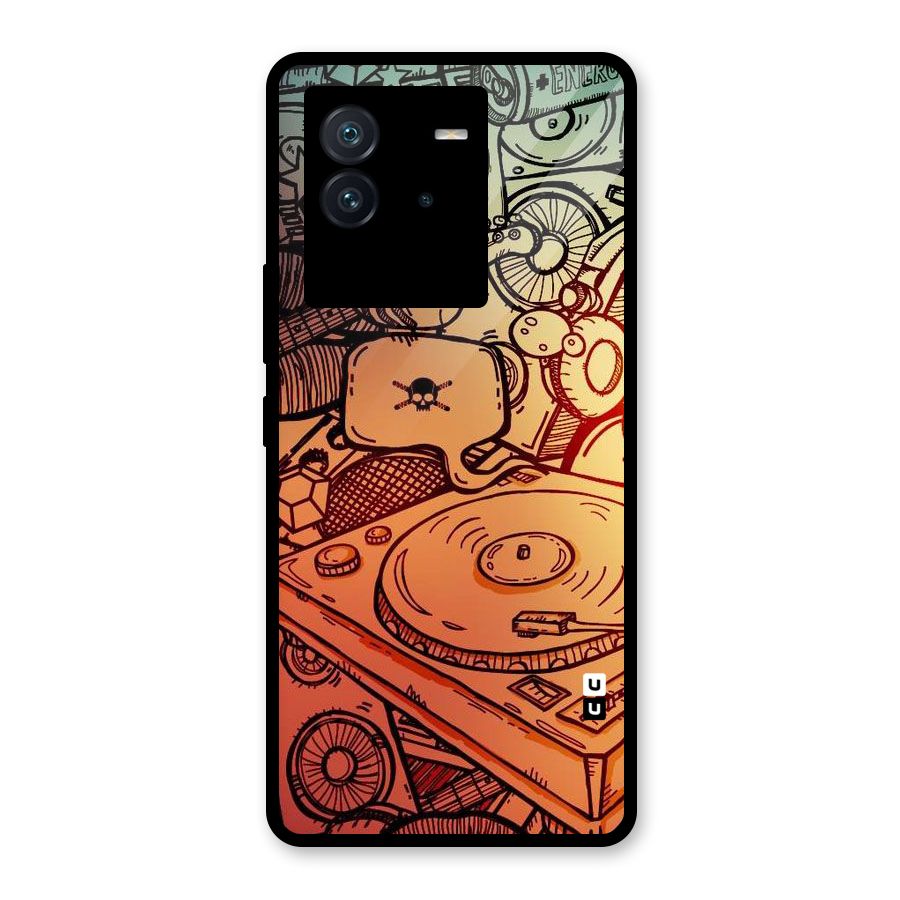 Vinyl Design Glass Back Case for Vivo iQOO Neo 6 5G