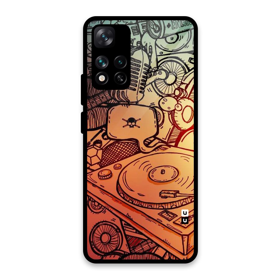Vinyl Design Glass Back Case for Xiaomi 11i 5G