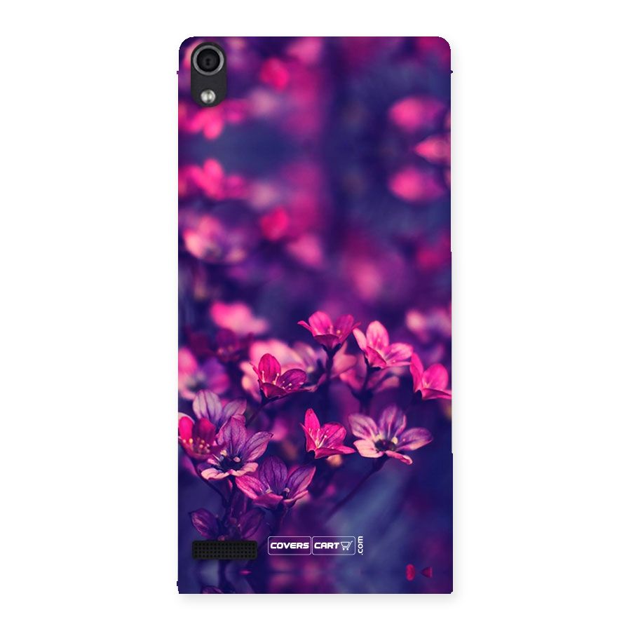 Violet Floral Back Case for Ascend P6