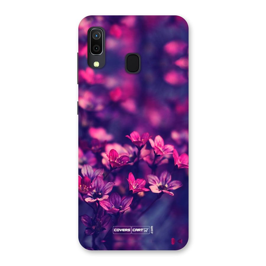 Violet Floral Back Case for Galaxy A20