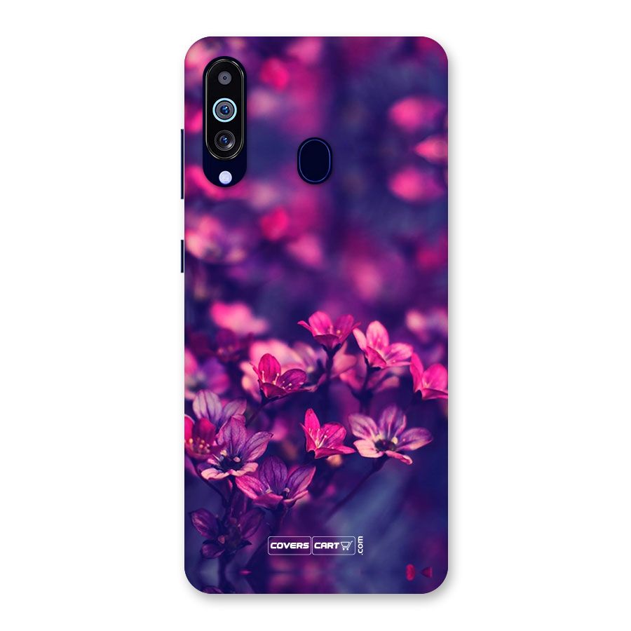 Violet Floral Back Case for Galaxy A60