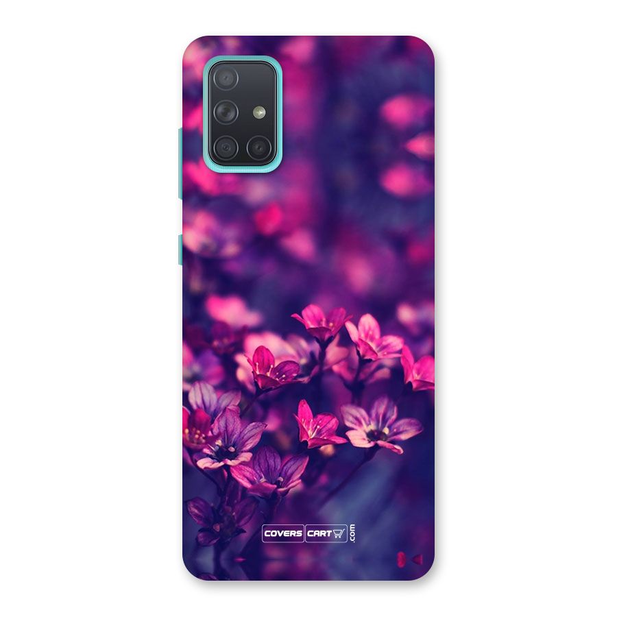 Violet Floral Back Case for Galaxy A71