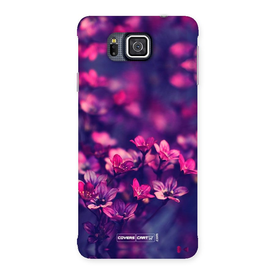 Violet Floral Back Case for Galaxy Alpha
