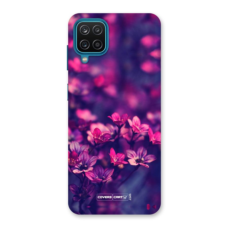 Violet Floral Back Case for Galaxy F12