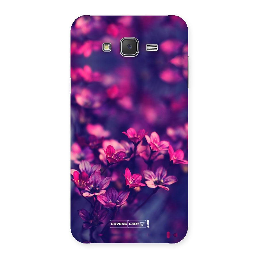 Violet Floral Back Case for Galaxy J7